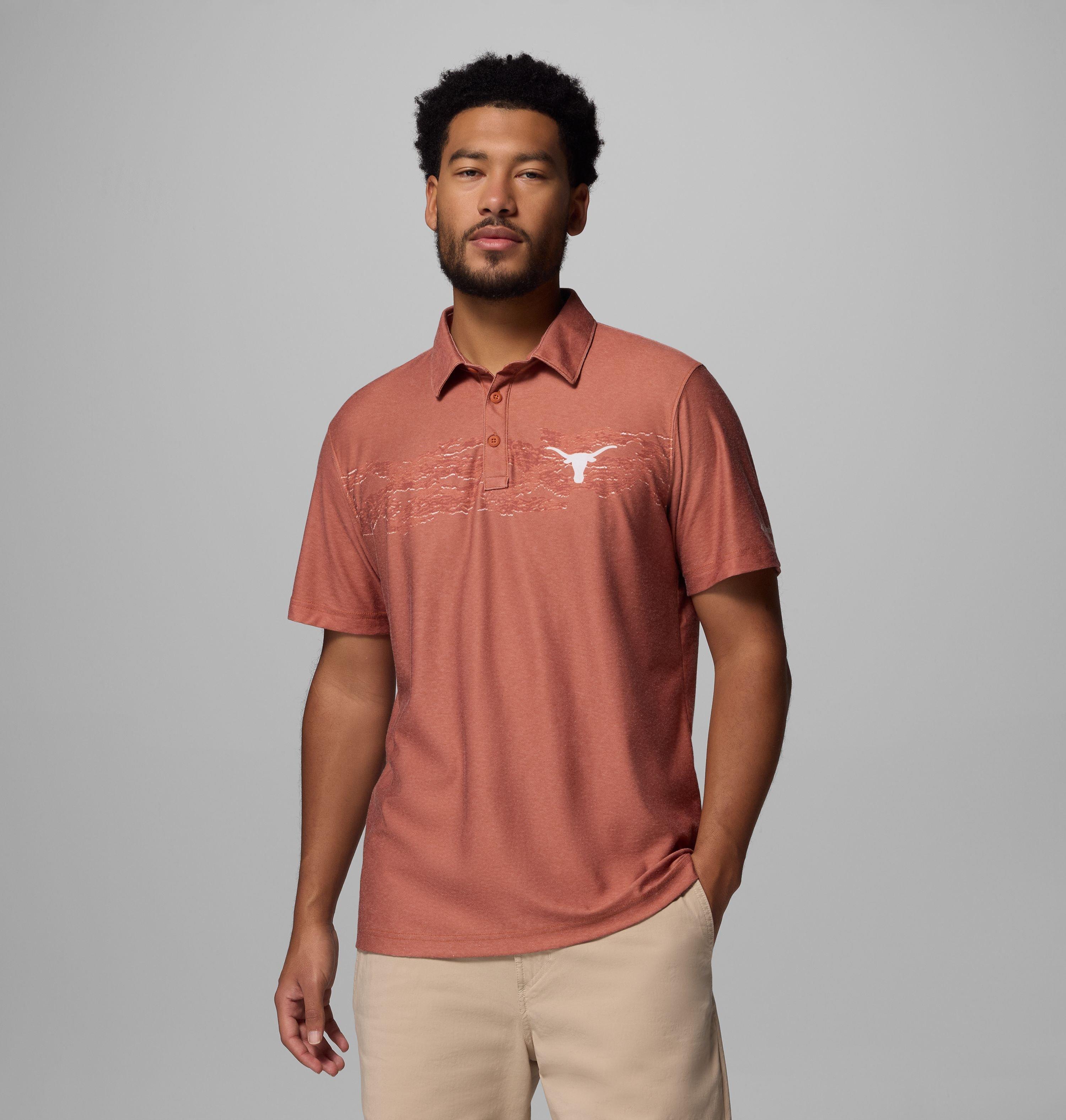 Men's Collegiate Thistletown Hills Printed Polo - Texas