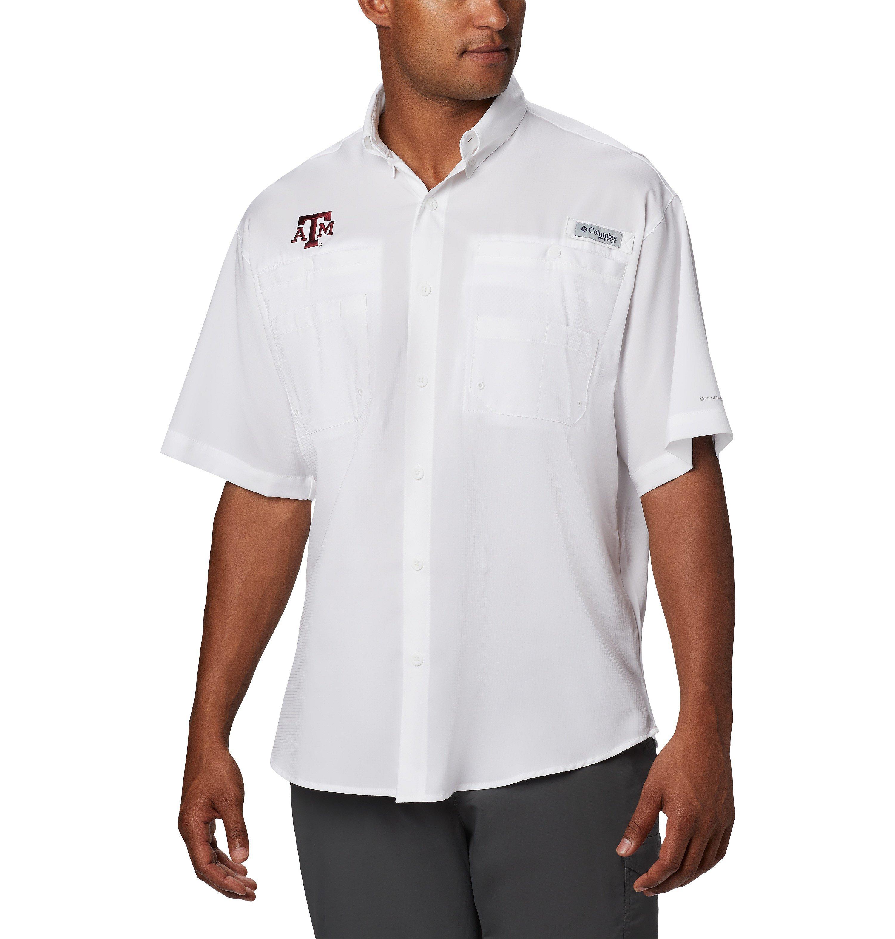 Men's Collegiate PFG Tamiami Short Sleeve Shirt - Tall - Texas A&M